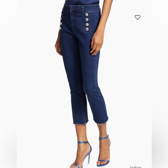 NWT GENERATION LOVE Justine Straight Leg Denim
Pants Silvertone Buttons - Picture 4 of 11